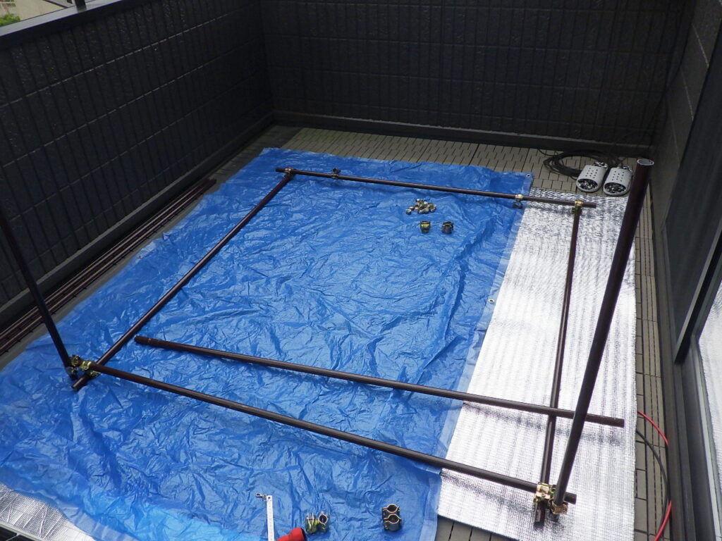 単管を使った太陽光パネル架台のDIY