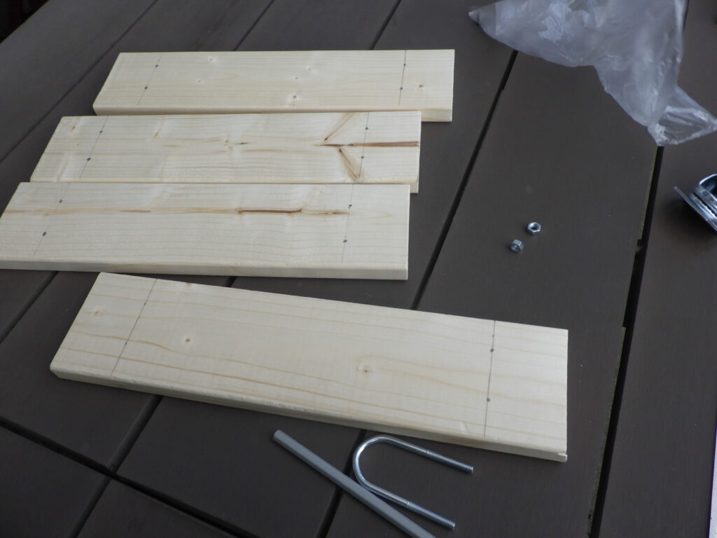 移動できるソーラーパネル用単管架台の車輪製作