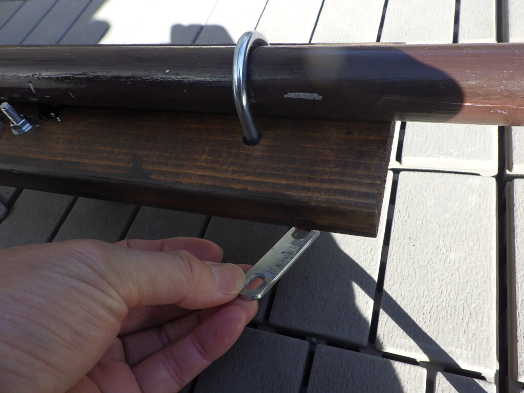 移動できるソーラーパネル用単管架台の車輪製作